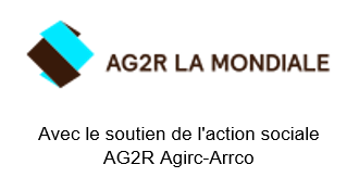 Logo AG2R La Mondiale Avec le soutien de l'action sociale AG2R Agirc Arrco