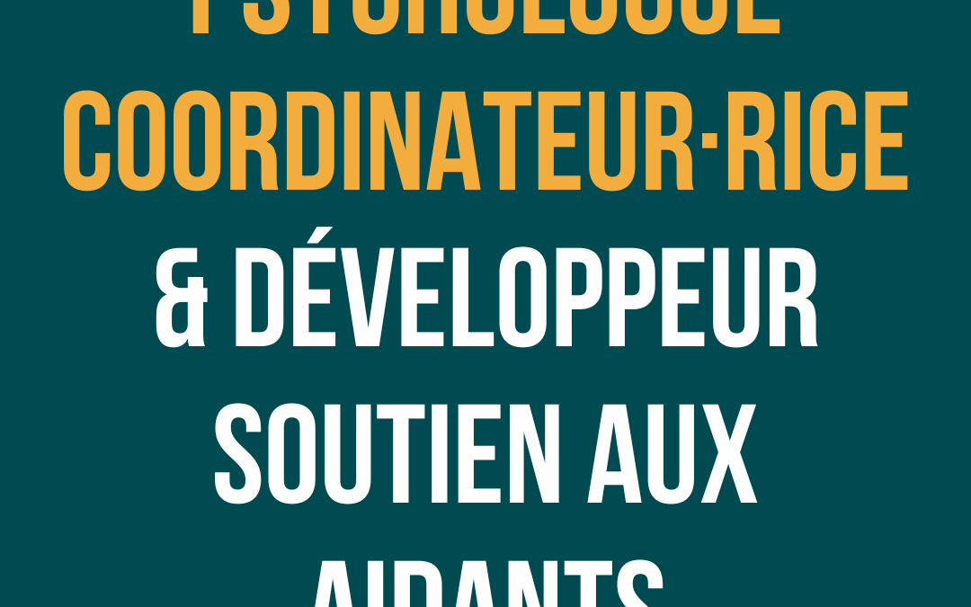 Nouveau Souffle recrute un·e psychologue coordinateur·rice et développeur·se